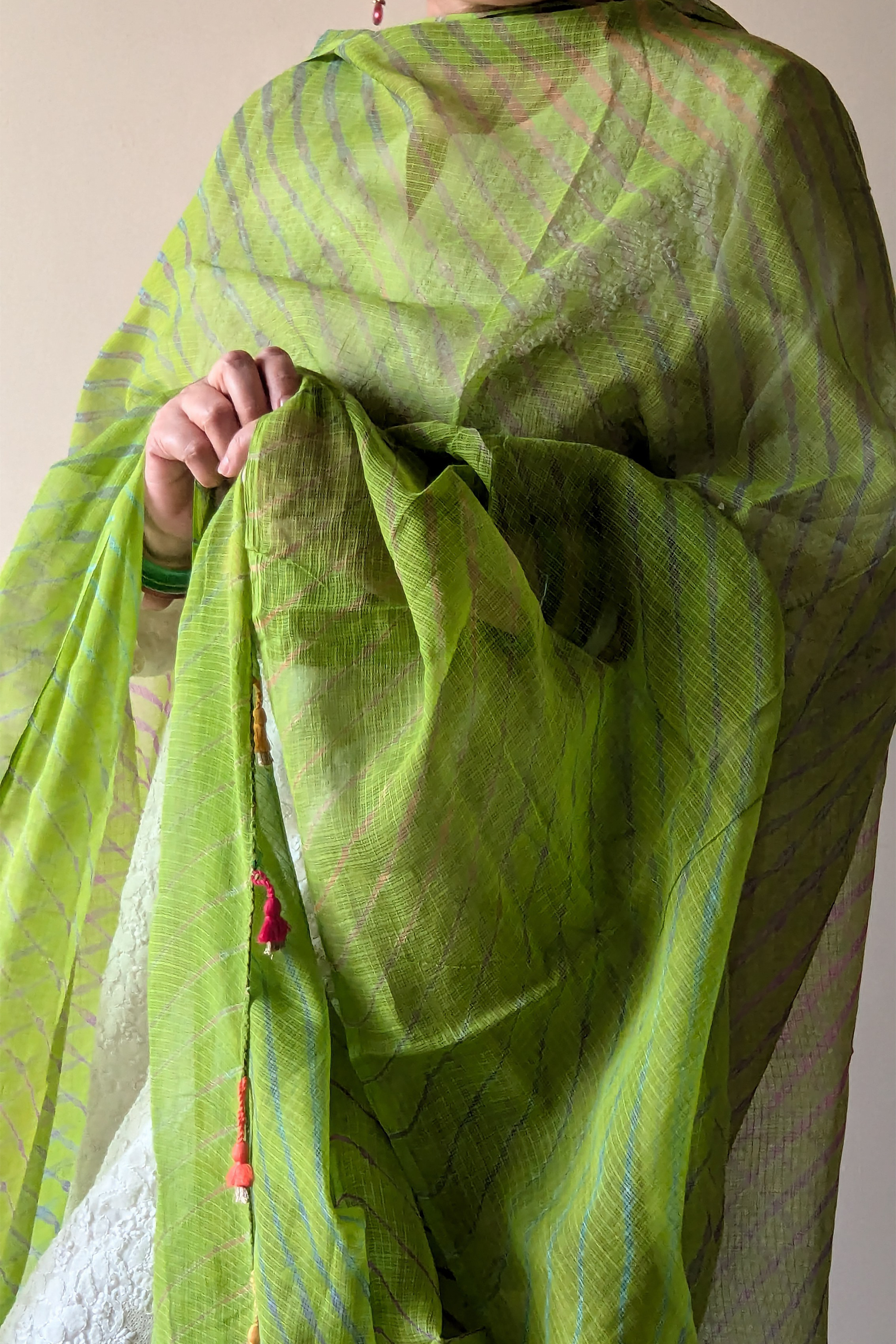 green dupatta