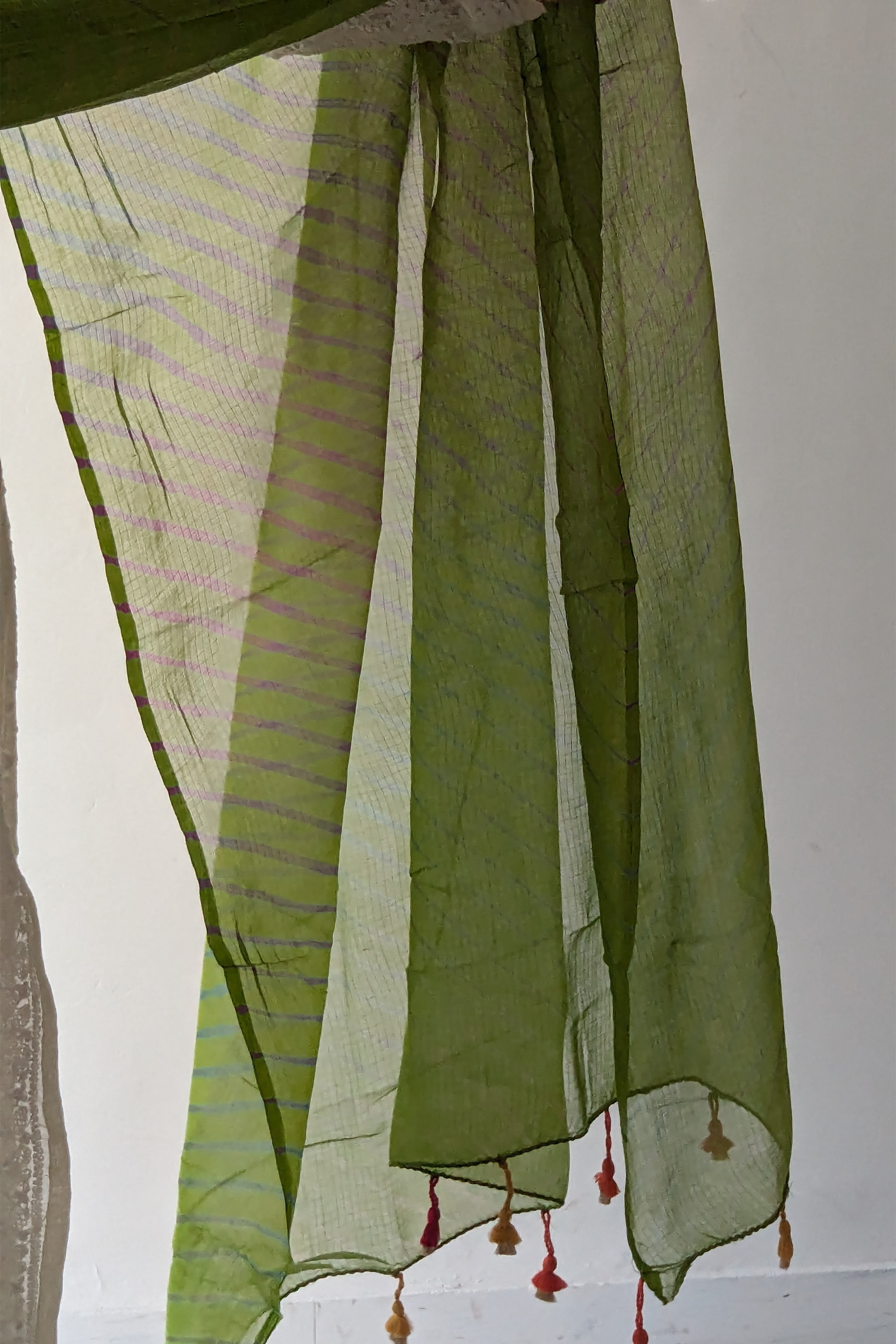 green dupatta