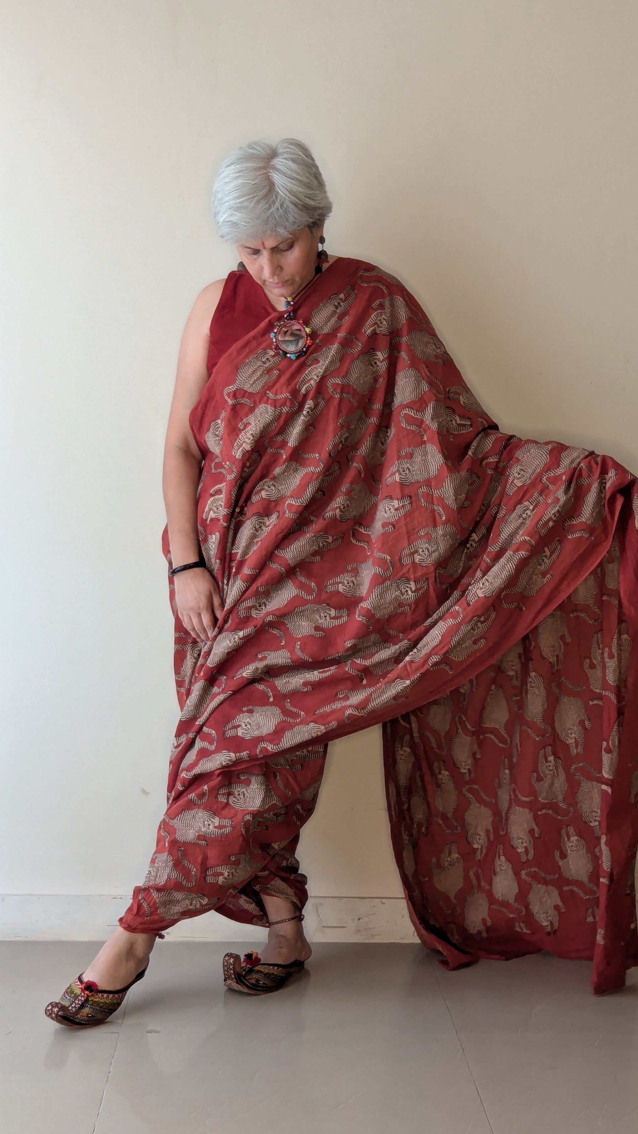 FIERY STRIPES SAREE