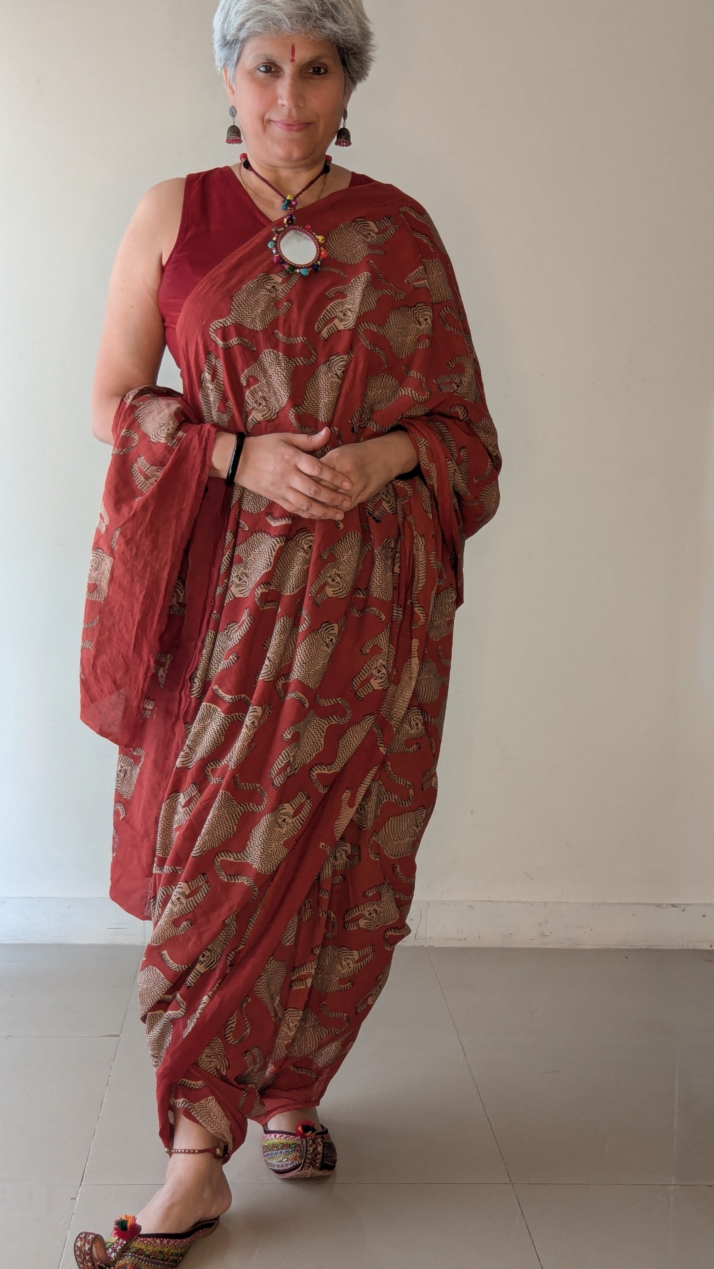 FIERY STRIPES SAREE