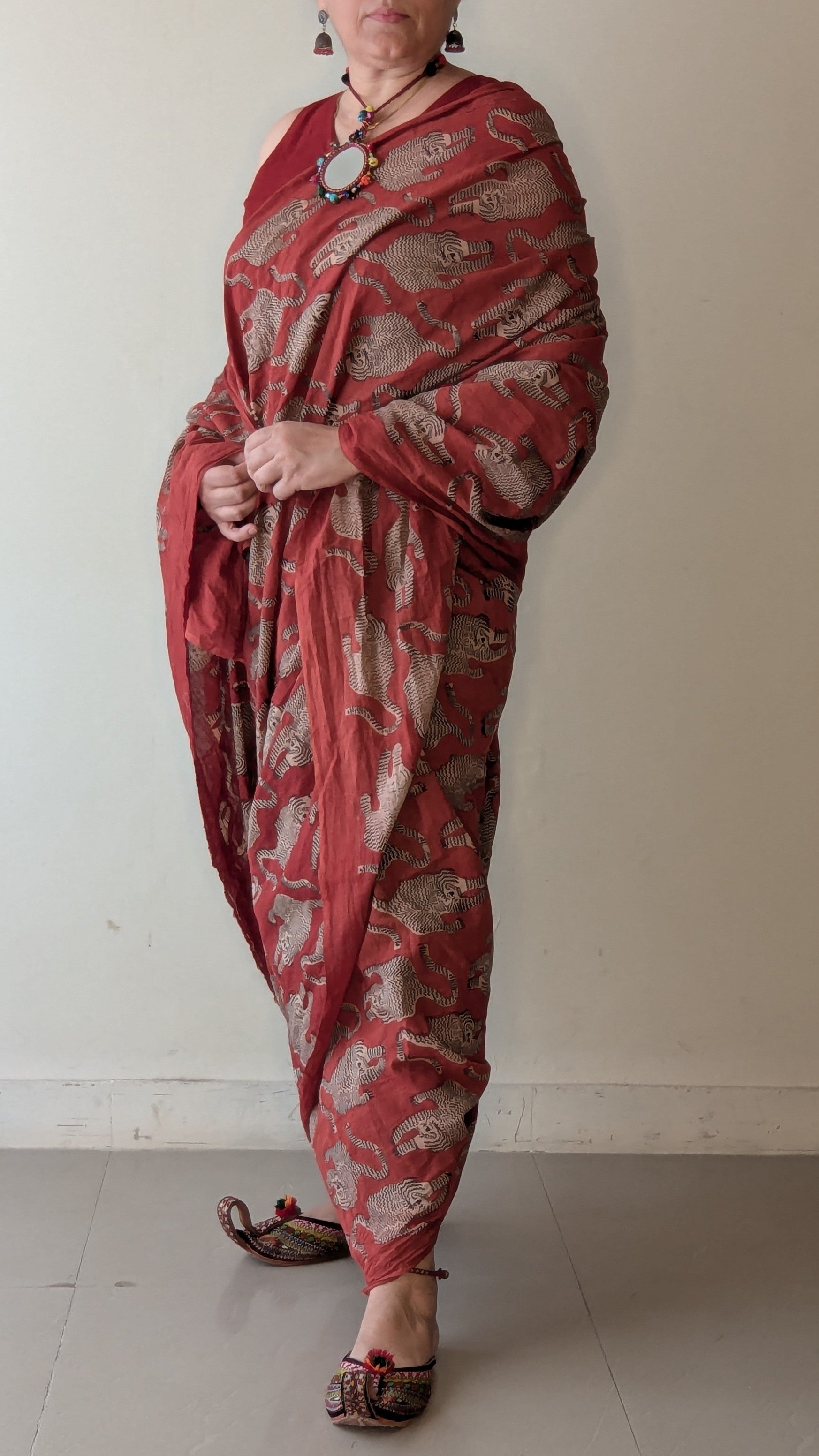 FIERY STRIPES SAREE