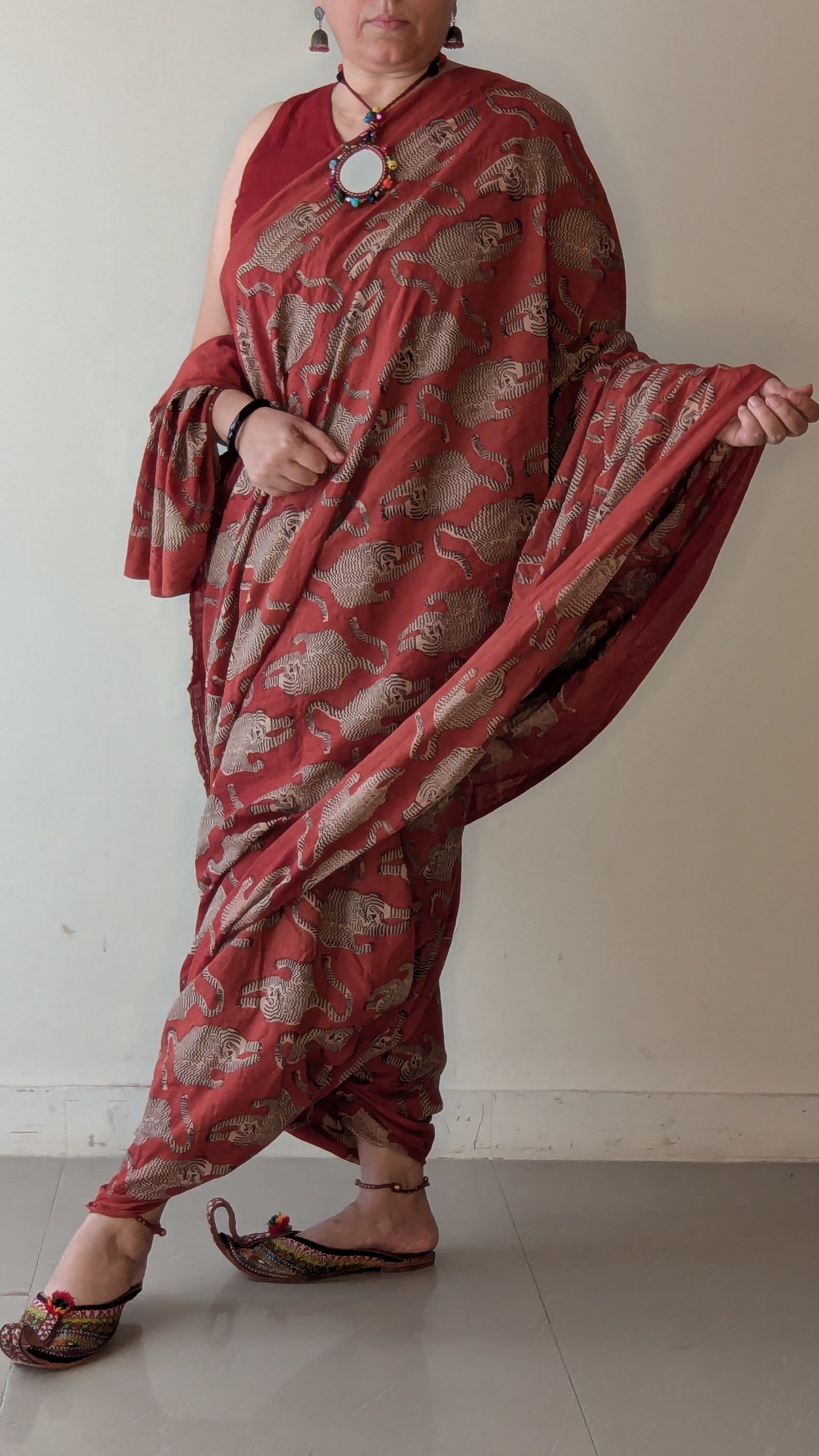 FIERY STRIPES SAREE